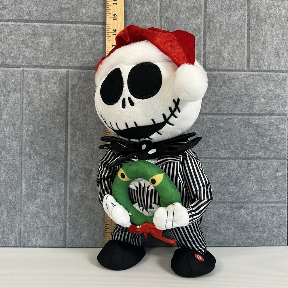Disney Nightmare Before Christmas Animated Dancing Jack Skellington Plush 13" - Picture 10 of 12